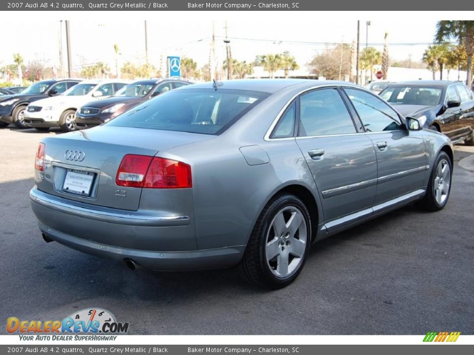 2007 Audi A8 4.2 quattro Quartz Grey Metallic / Black Photo #17