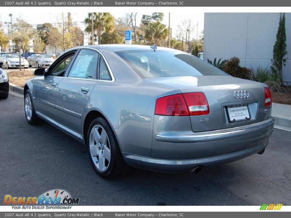 2007 Audi A8 4.2 quattro Quartz Grey Metallic / Black Photo #19