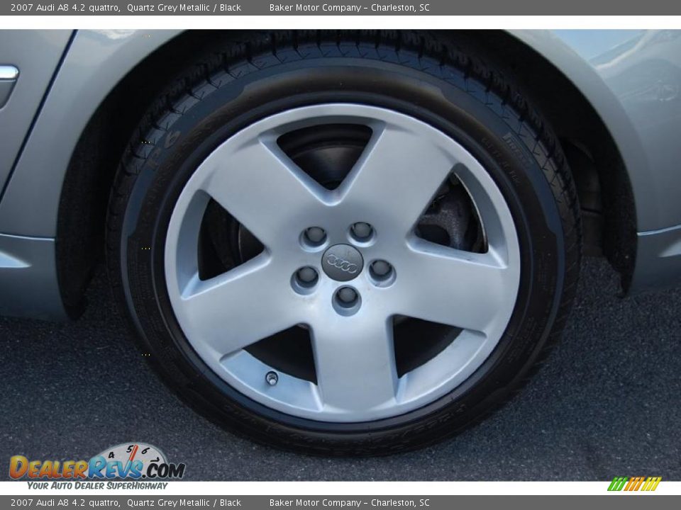 2007 Audi A8 4.2 quattro Quartz Grey Metallic / Black Photo #20