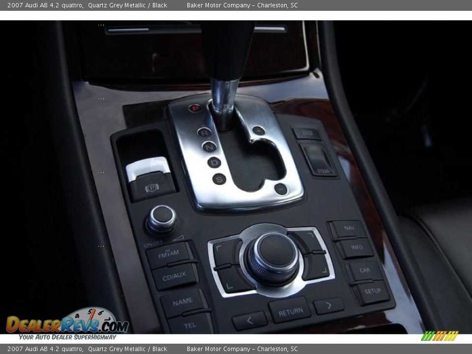 2007 Audi A8 4.2 quattro Quartz Grey Metallic / Black Photo #24