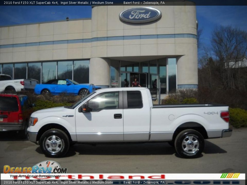 2010 Ford F150 XLT SuperCab 4x4 Ingot Silver Metallic / Medium Stone Photo #1