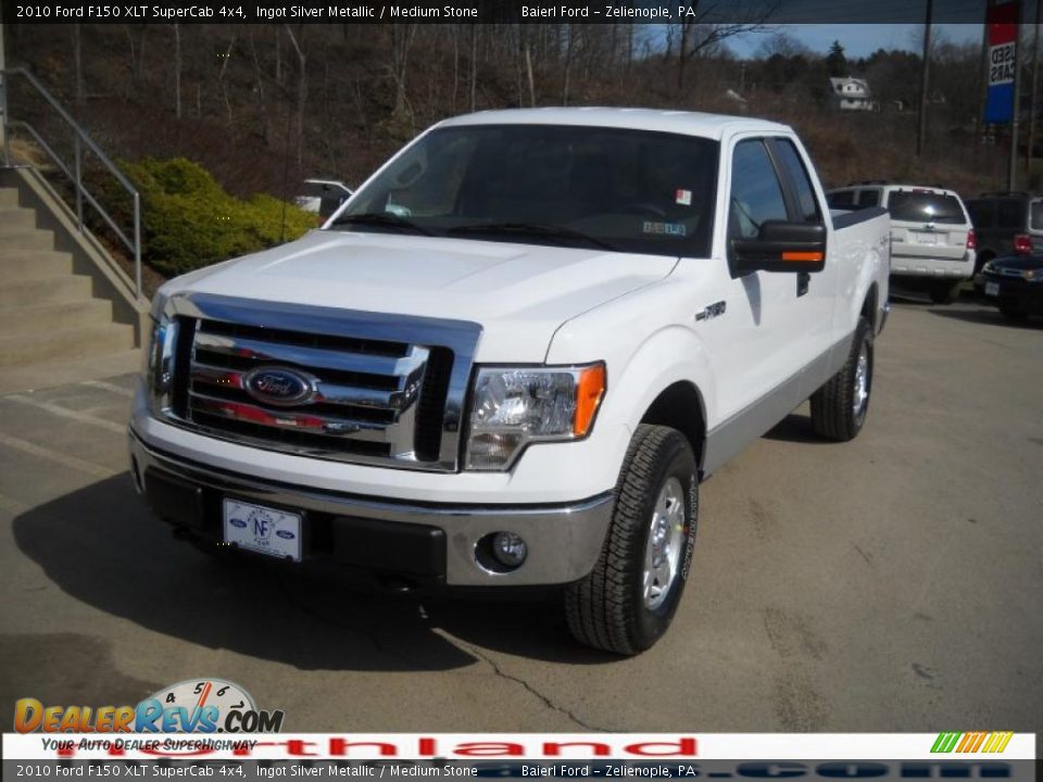 2010 Ford F150 XLT SuperCab 4x4 Ingot Silver Metallic / Medium Stone Photo #2