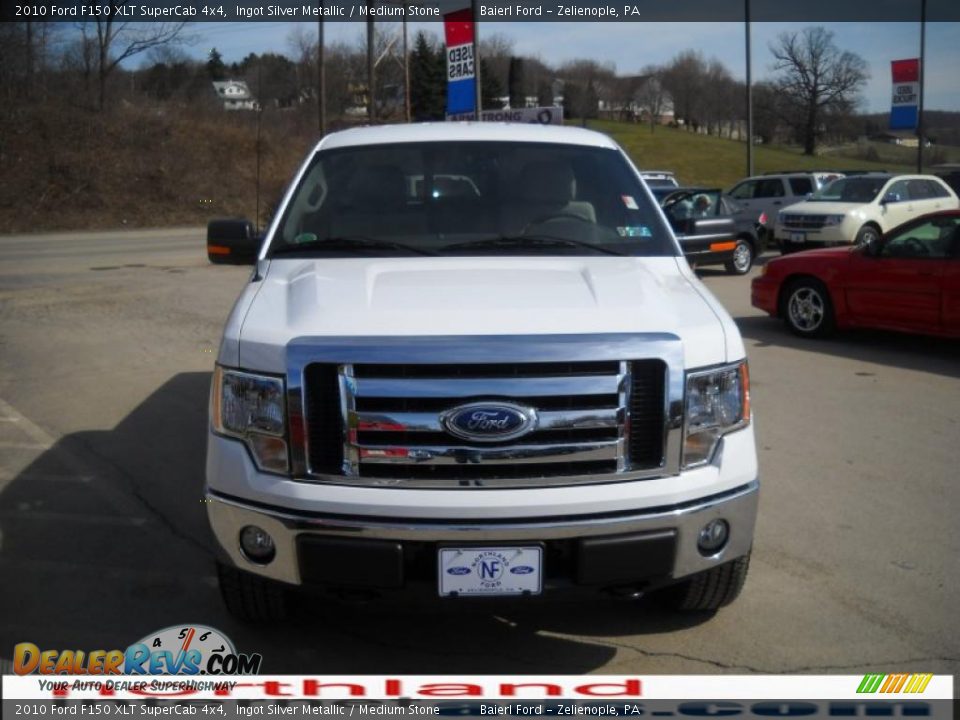 2010 Ford F150 XLT SuperCab 4x4 Ingot Silver Metallic / Medium Stone Photo #3
