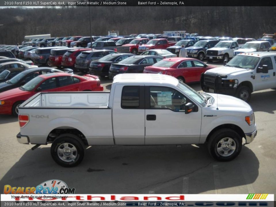 2010 Ford F150 XLT SuperCab 4x4 Ingot Silver Metallic / Medium Stone Photo #5
