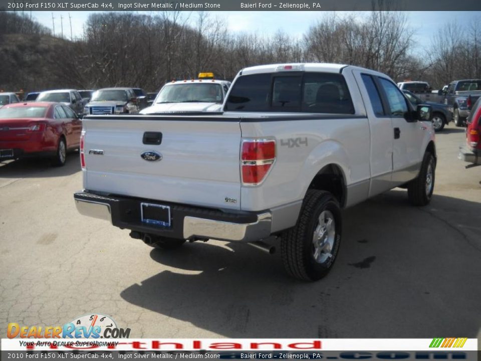 2010 Ford F150 XLT SuperCab 4x4 Ingot Silver Metallic / Medium Stone Photo #6