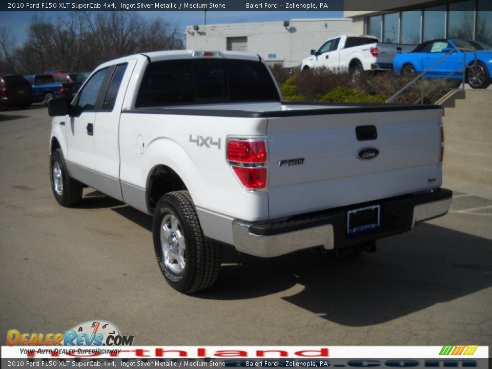 2010 Ford F150 XLT SuperCab 4x4 Ingot Silver Metallic / Medium Stone Photo #8