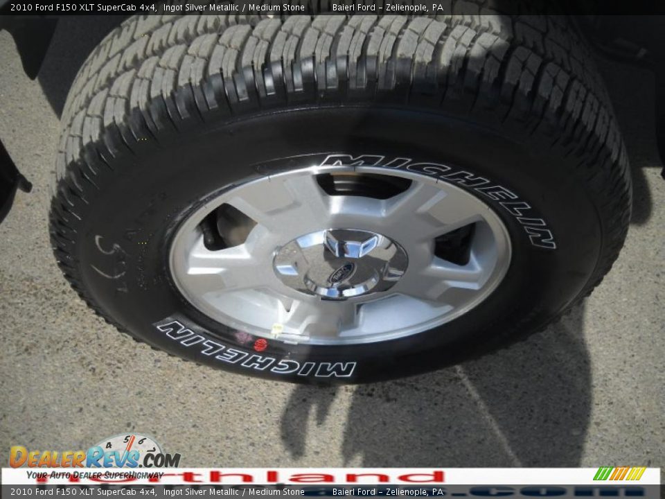 2010 Ford F150 XLT SuperCab 4x4 Ingot Silver Metallic / Medium Stone Photo #16