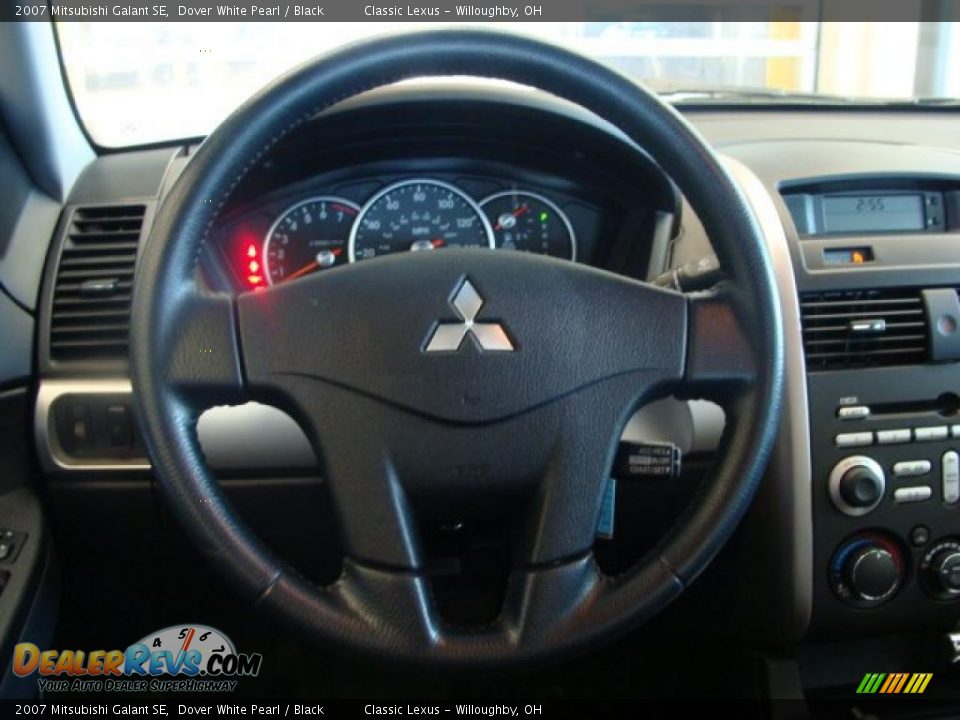 2007 Mitsubishi Galant SE Dover White Pearl / Black Photo #12