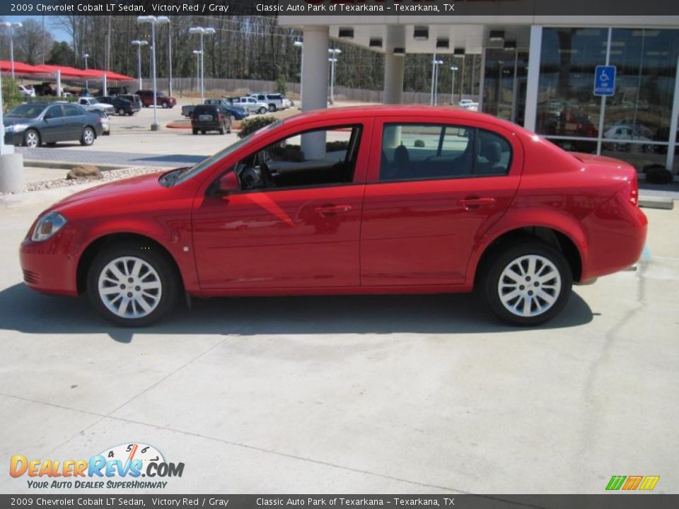 2009 Chevrolet Cobalt LT Sedan Victory Red / Gray Photo #3