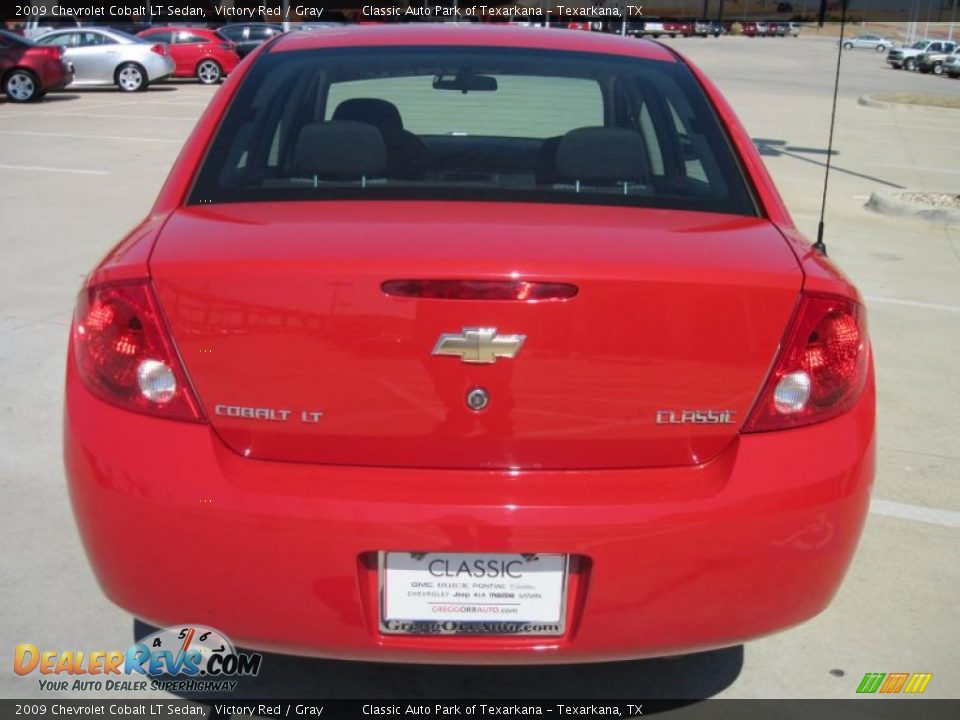 2009 Chevrolet Cobalt LT Sedan Victory Red / Gray Photo #6