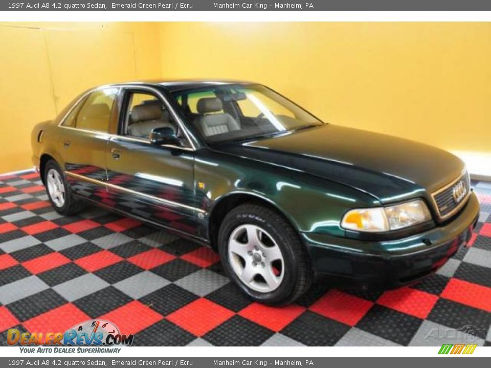 1997 Audi A8 4.2 quattro Sedan Emerald Green Pearl / Ecru Photo #1