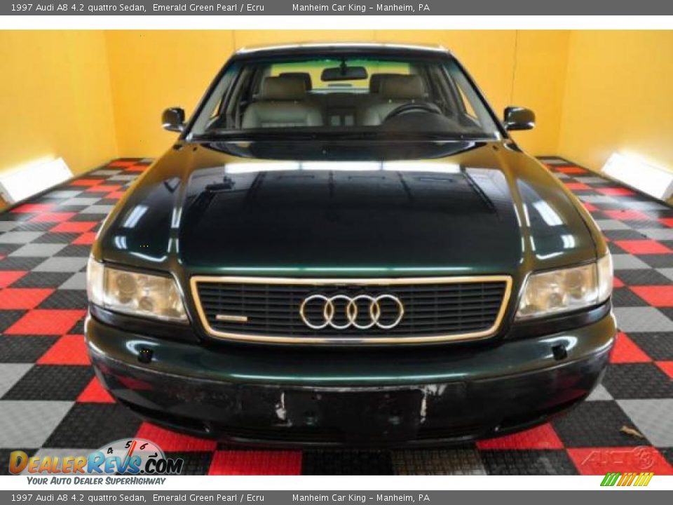 1997 Audi A8 4.2 quattro Sedan Emerald Green Pearl / Ecru Photo #2