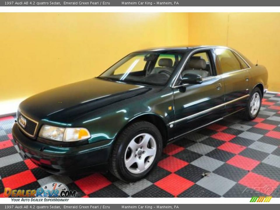 1997 Audi A8 4.2 quattro Sedan Emerald Green Pearl / Ecru Photo #3