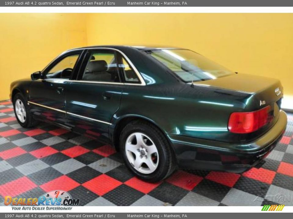 1997 Audi A8 4.2 quattro Sedan Emerald Green Pearl / Ecru Photo #4