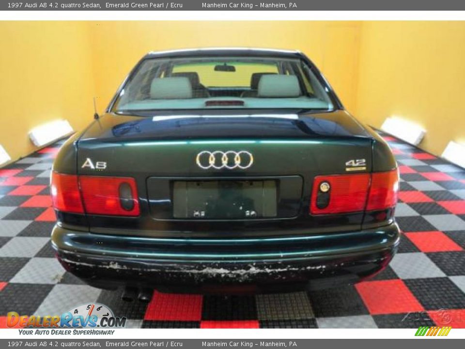 1997 Audi A8 4.2 quattro Sedan Emerald Green Pearl / Ecru Photo #5