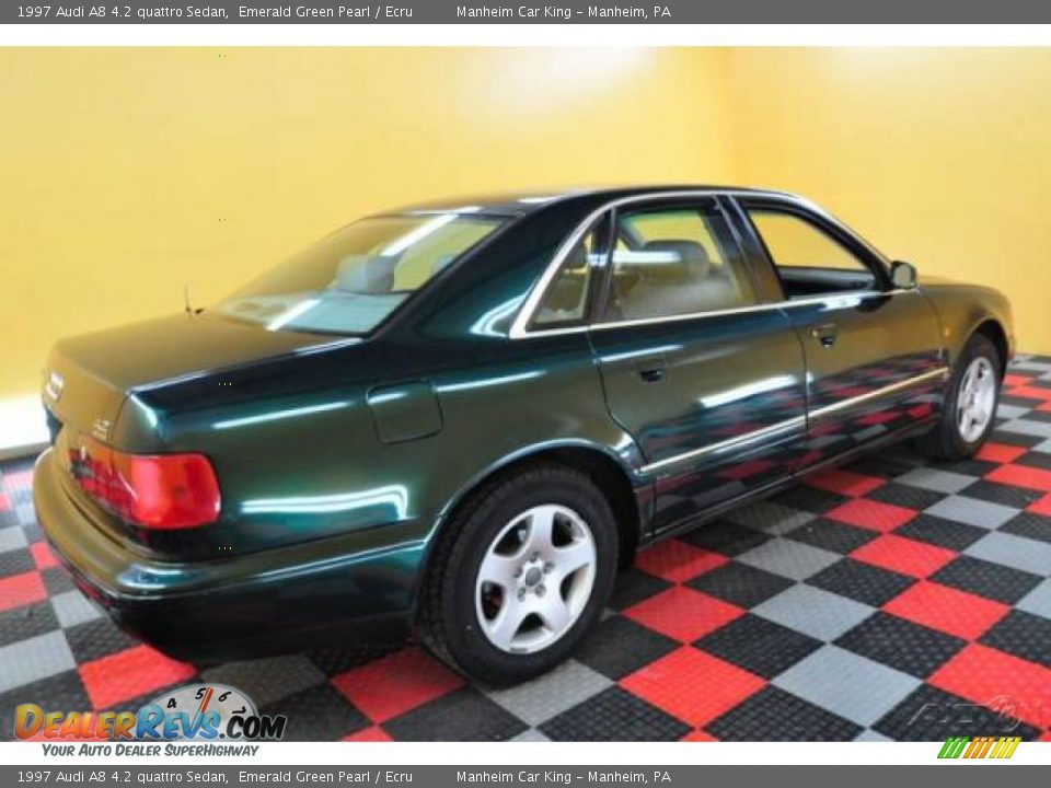 1997 Audi A8 4.2 quattro Sedan Emerald Green Pearl / Ecru Photo #6
