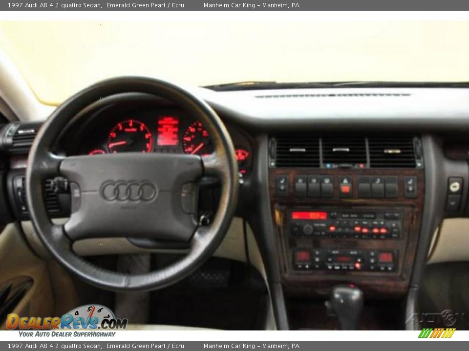 1997 Audi A8 4.2 quattro Sedan Emerald Green Pearl / Ecru Photo #7