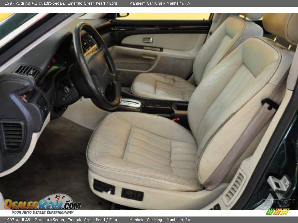 1997 Audi A8 4.2 quattro Sedan Emerald Green Pearl / Ecru Photo #11