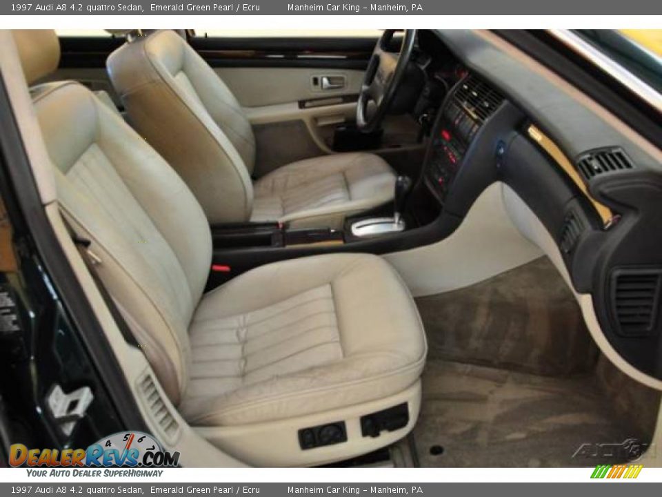 1997 Audi A8 4.2 quattro Sedan Emerald Green Pearl / Ecru Photo #16