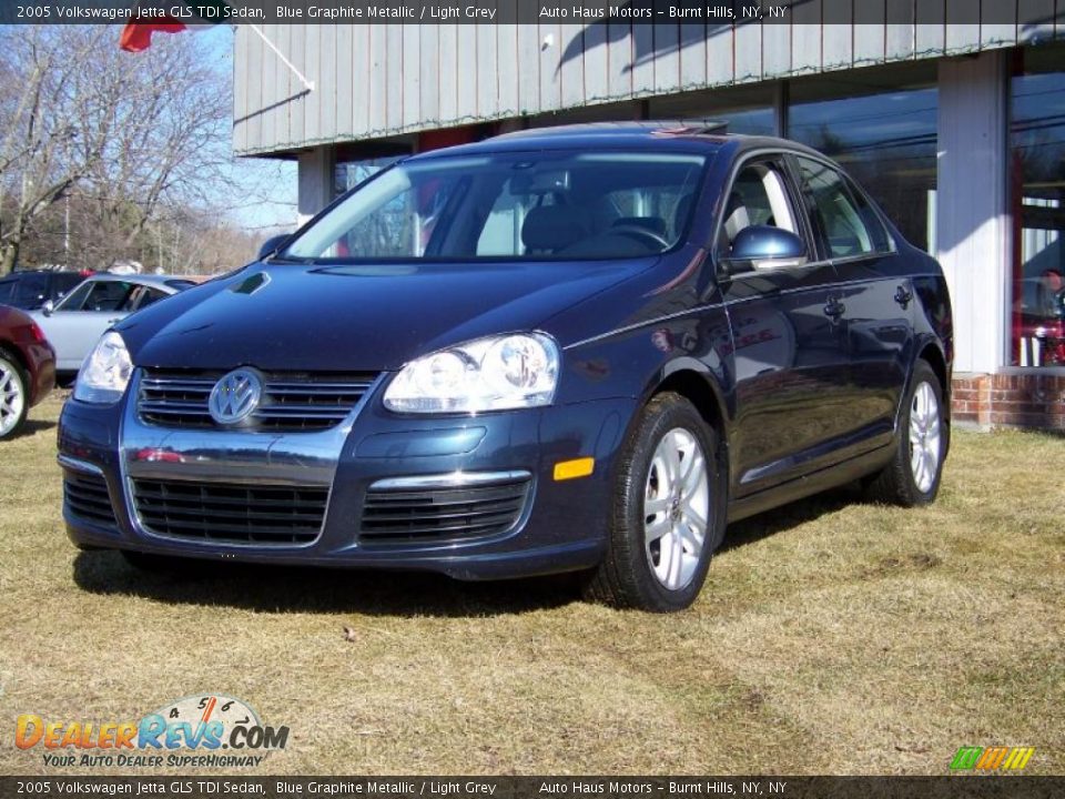 2005 Volkswagen Jetta GLS TDI Sedan Blue Graphite Metallic / Light Grey Photo #1