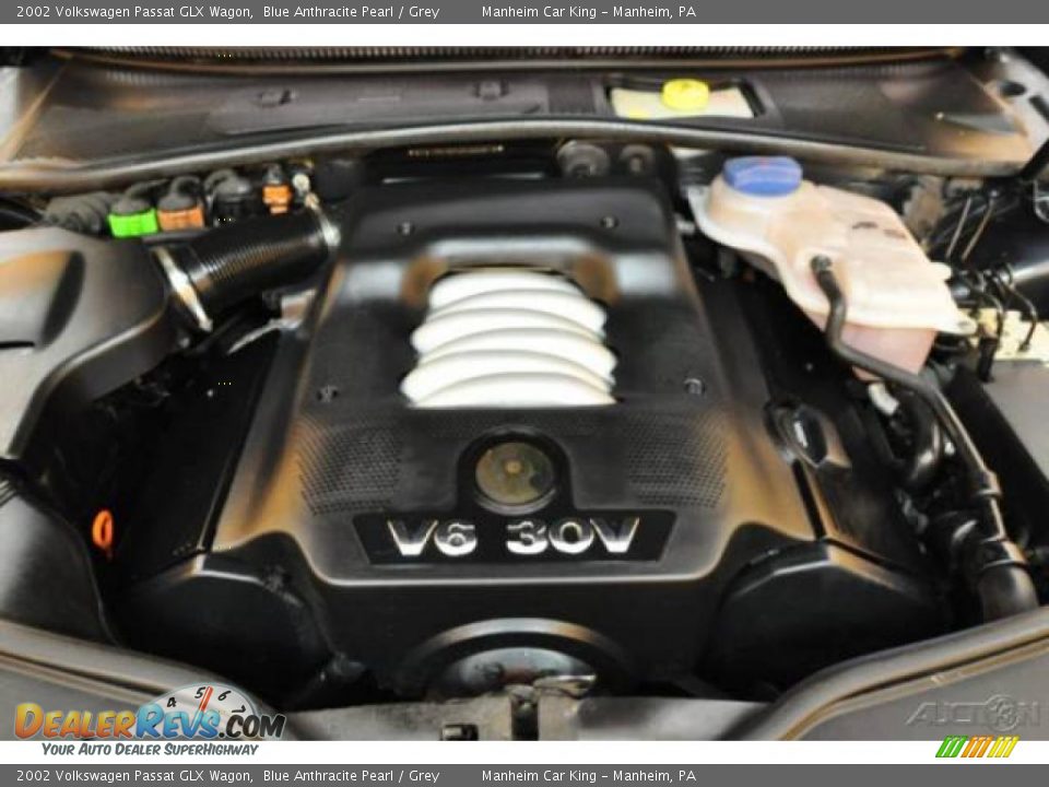 2002 Volkswagen Passat GLX Wagon Blue Anthracite Pearl / Grey Photo #19