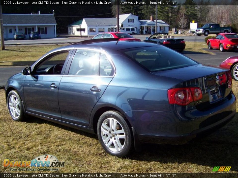 2005 Volkswagen Jetta GLS TDI Sedan Blue Graphite Metallic / Light Grey Photo #7