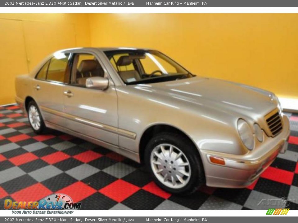 2002 Mercedes-Benz E 320 4Matic Sedan Desert Silver Metallic / Java Photo #1