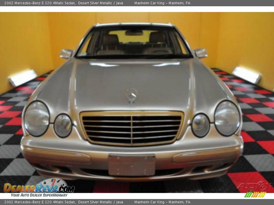 2002 Mercedes-Benz E 320 4Matic Sedan Desert Silver Metallic / Java Photo #2