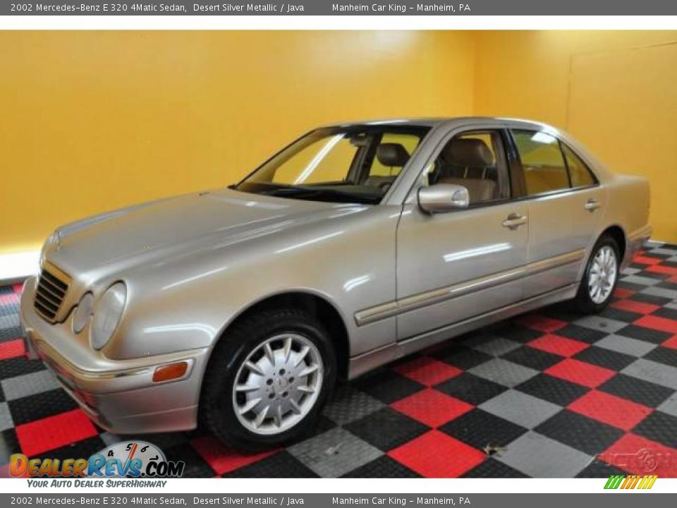 2002 Mercedes-Benz E 320 4Matic Sedan Desert Silver Metallic / Java Photo #3