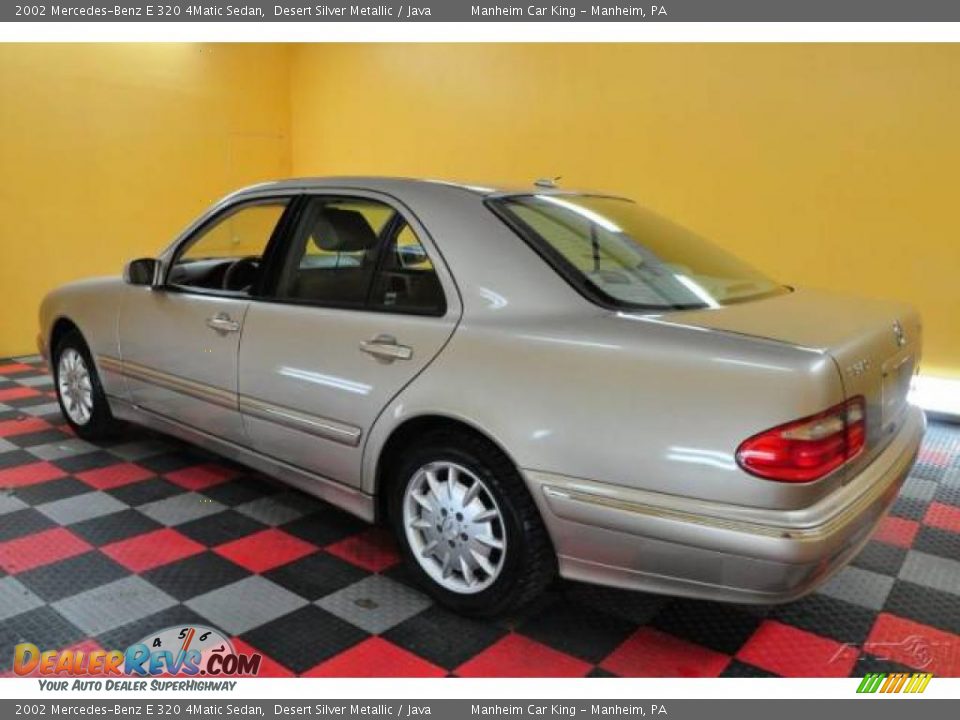 2002 Mercedes-Benz E 320 4Matic Sedan Desert Silver Metallic / Java Photo #4