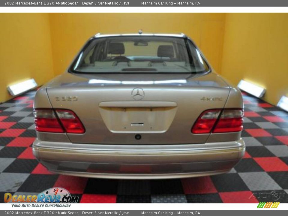 2002 Mercedes-Benz E 320 4Matic Sedan Desert Silver Metallic / Java Photo #5