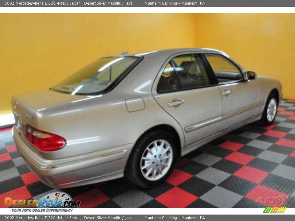 2002 Mercedes-Benz E 320 4Matic Sedan Desert Silver Metallic / Java Photo #6