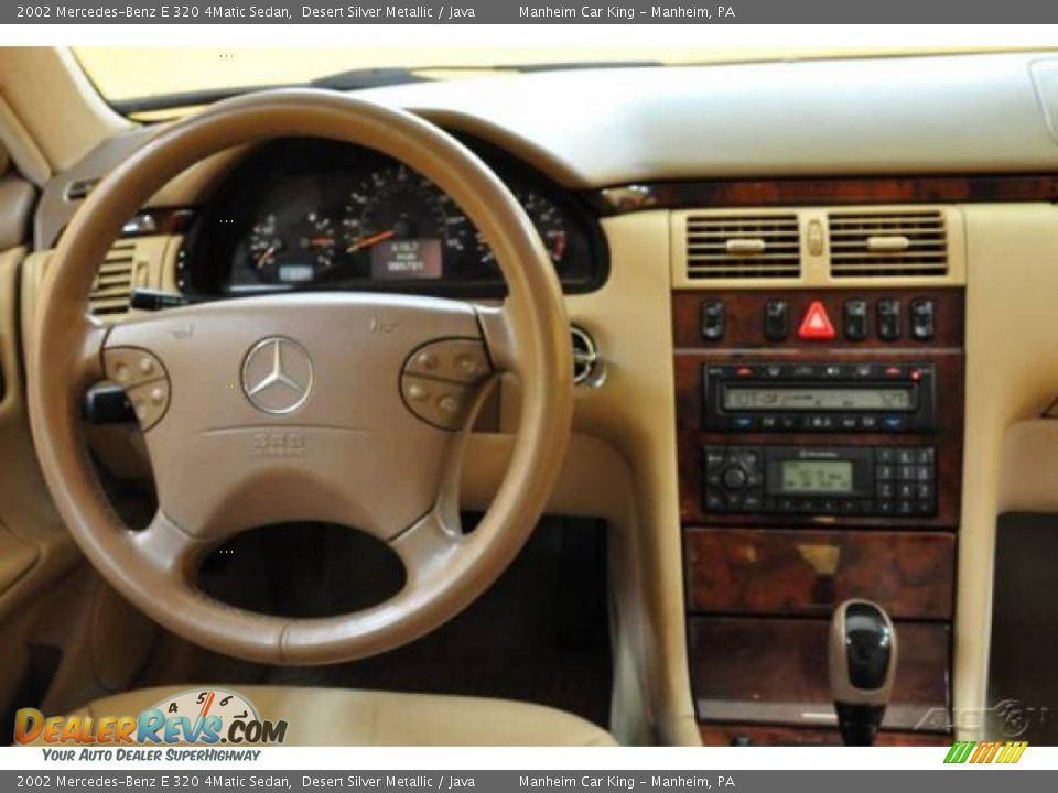 2002 Mercedes-Benz E 320 4Matic Sedan Desert Silver Metallic / Java Photo #7