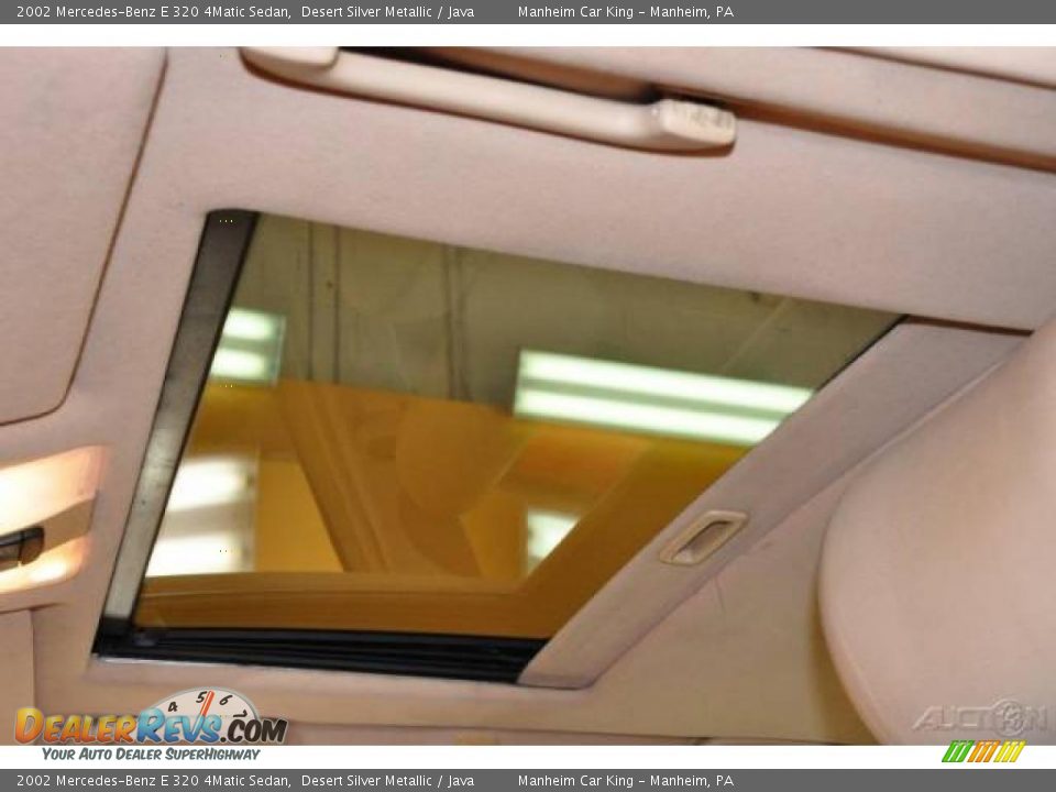 2002 Mercedes-Benz E 320 4Matic Sedan Desert Silver Metallic / Java Photo #10