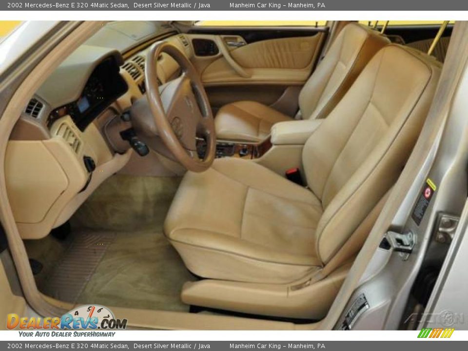 2002 Mercedes-Benz E 320 4Matic Sedan Desert Silver Metallic / Java Photo #11