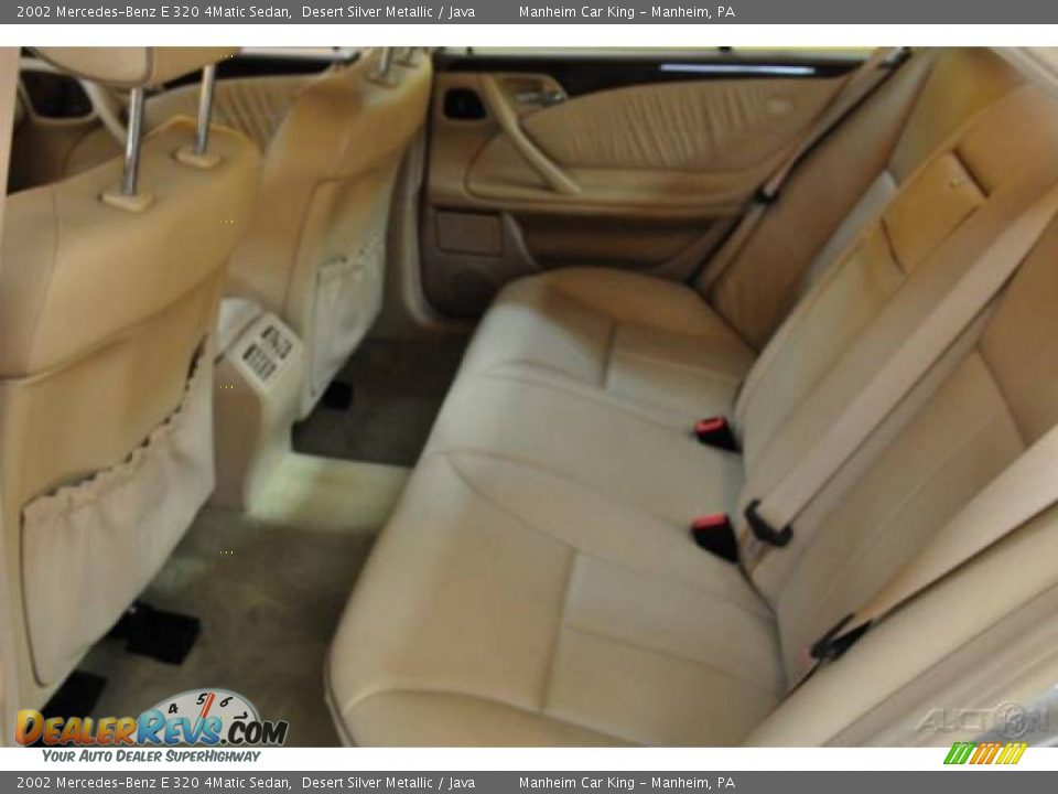 2002 Mercedes-Benz E 320 4Matic Sedan Desert Silver Metallic / Java Photo #14