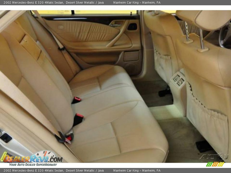 2002 Mercedes-Benz E 320 4Matic Sedan Desert Silver Metallic / Java Photo #16