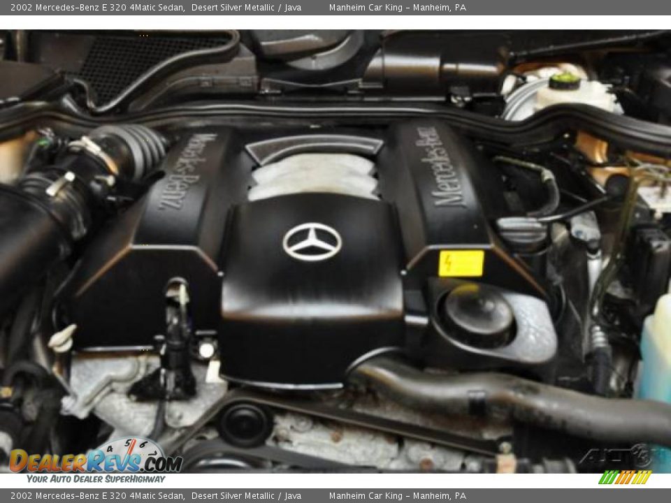 2002 Mercedes-Benz E 320 4Matic Sedan Desert Silver Metallic / Java Photo #19