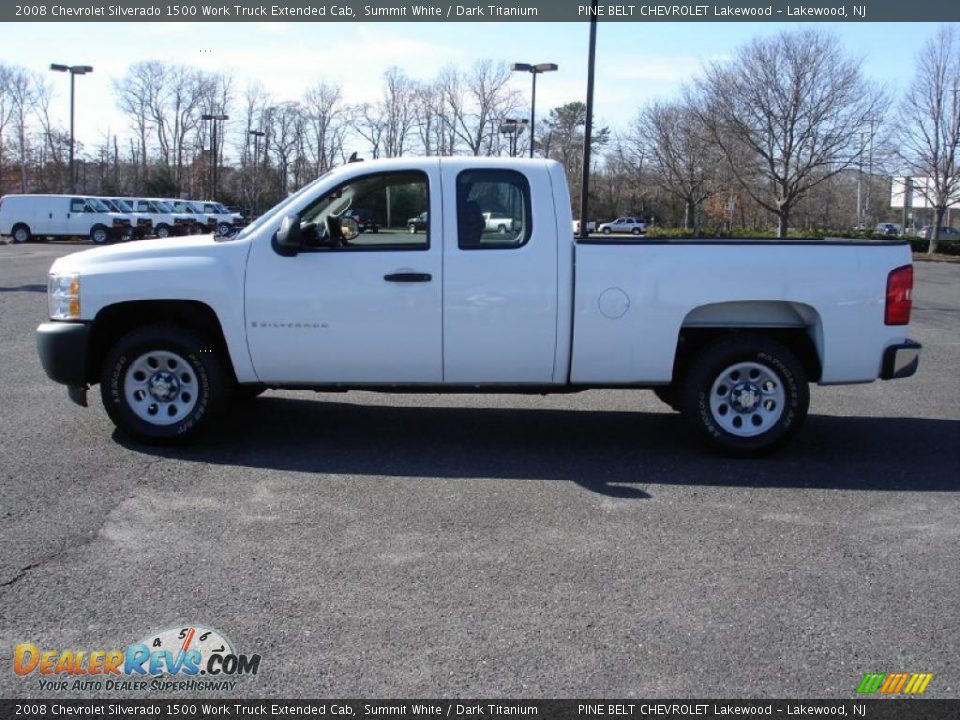 2008 Chevrolet Silverado 1500 Work Truck Extended Cab Summit White / Dark Titanium Photo #9