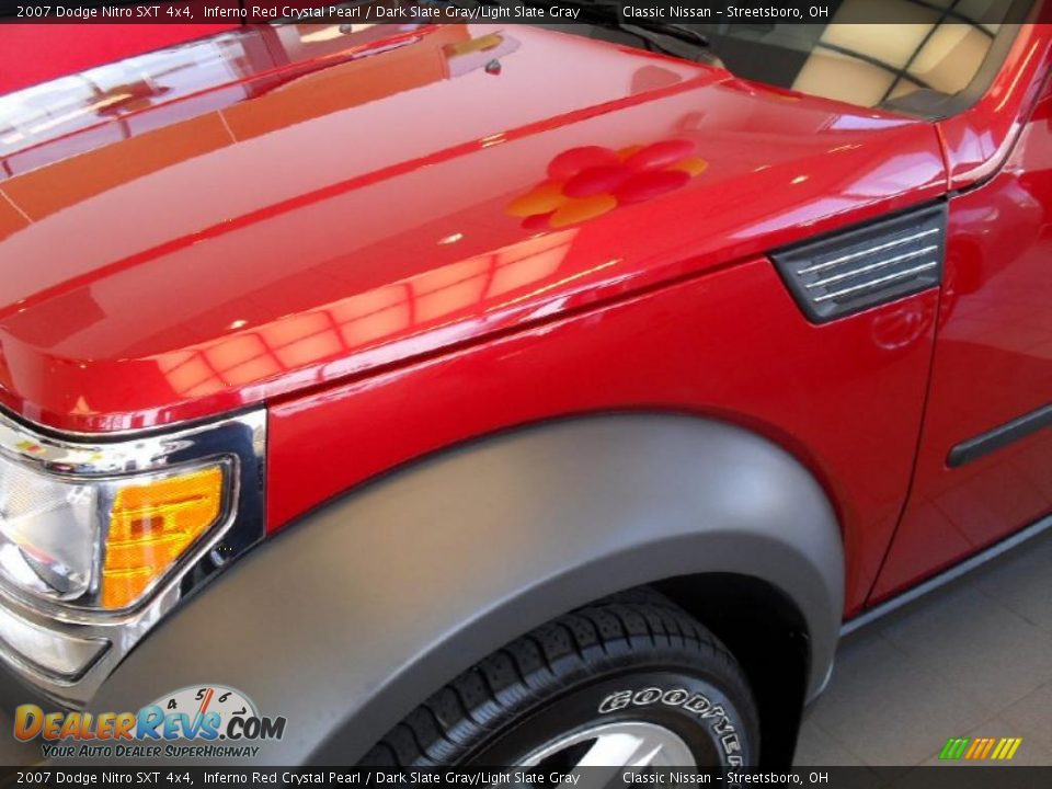 2007 Dodge Nitro SXT 4x4 Inferno Red Crystal Pearl / Dark Slate Gray/Light Slate Gray Photo #3