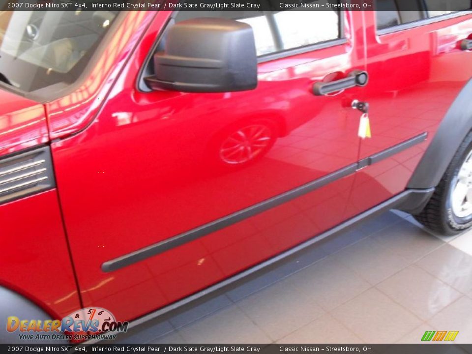 2007 Dodge Nitro SXT 4x4 Inferno Red Crystal Pearl / Dark Slate Gray/Light Slate Gray Photo #4