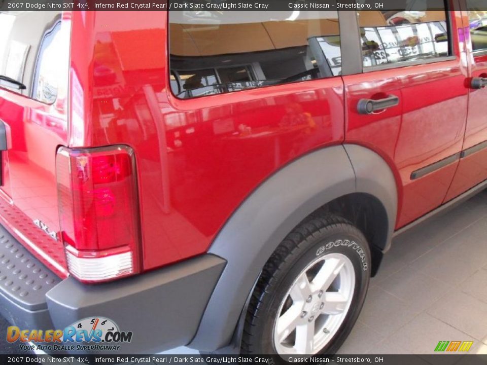 2007 Dodge Nitro SXT 4x4 Inferno Red Crystal Pearl / Dark Slate Gray/Light Slate Gray Photo #9
