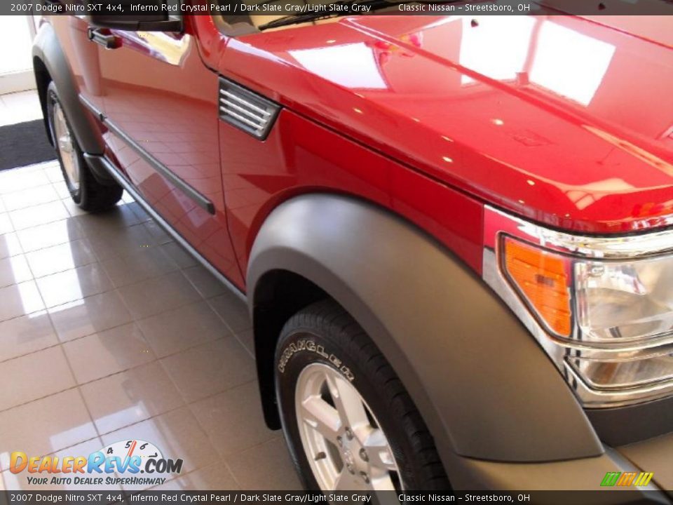 2007 Dodge Nitro SXT 4x4 Inferno Red Crystal Pearl / Dark Slate Gray/Light Slate Gray Photo #12