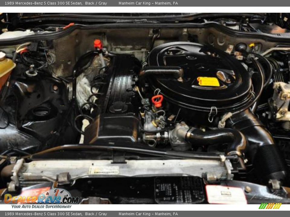1989 Mercedes-Benz S Class 300 SE Sedan Black / Gray Photo #18