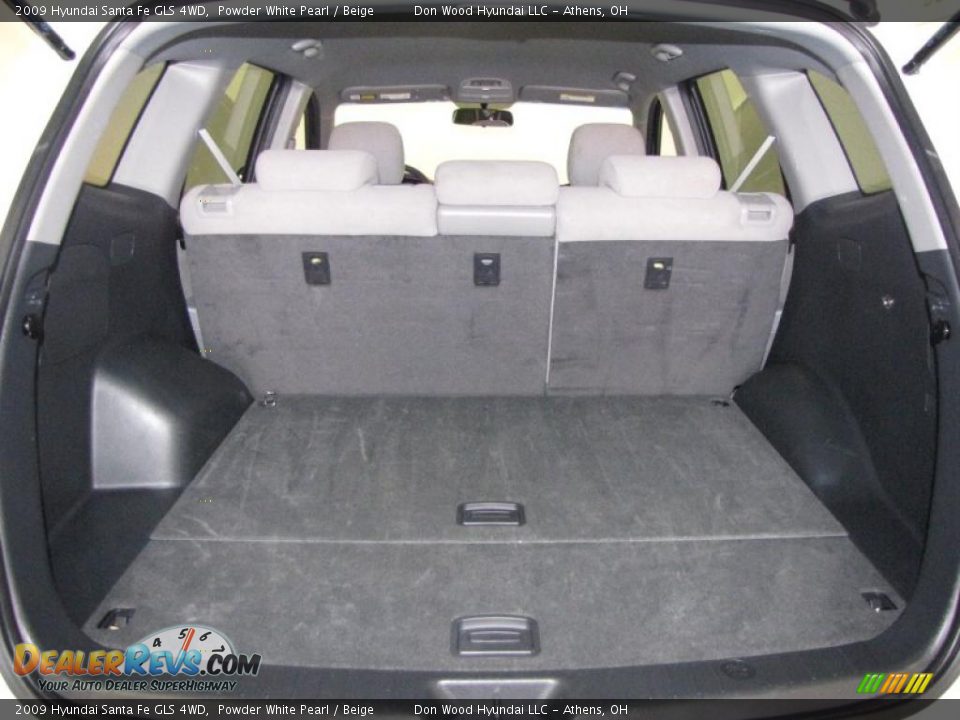 2009 Hyundai Santa Fe GLS 4WD Powder White Pearl / Beige Photo #9