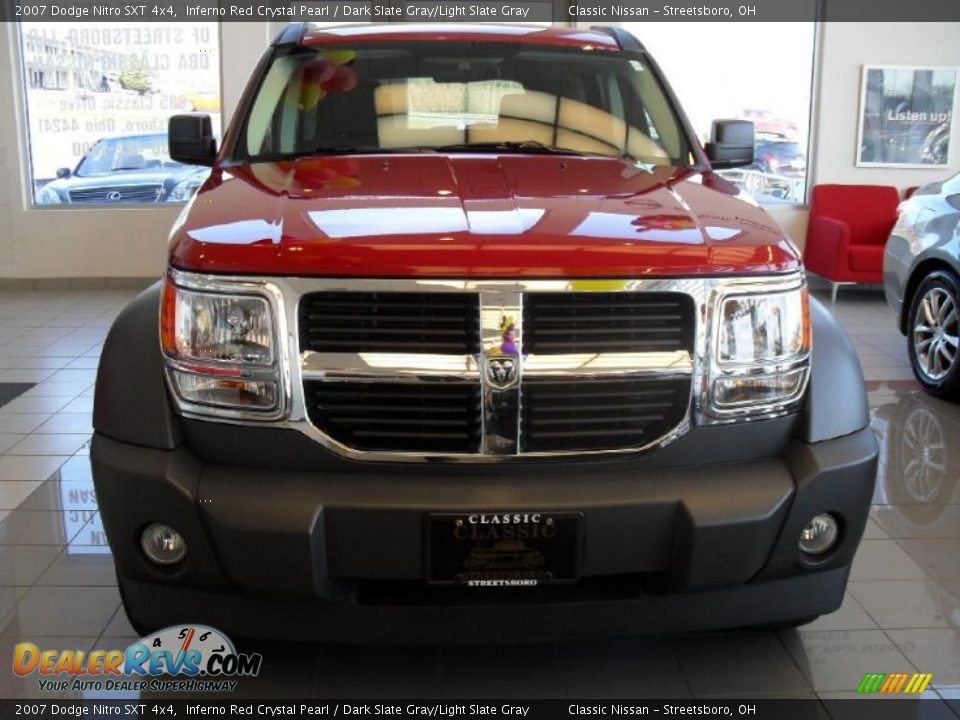 2007 Dodge Nitro SXT 4x4 Inferno Red Crystal Pearl / Dark Slate Gray/Light Slate Gray Photo #14