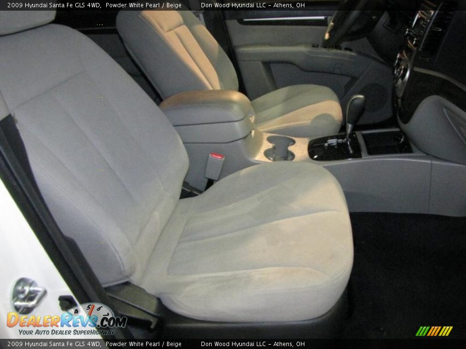 2009 Hyundai Santa Fe GLS 4WD Powder White Pearl / Beige Photo #11