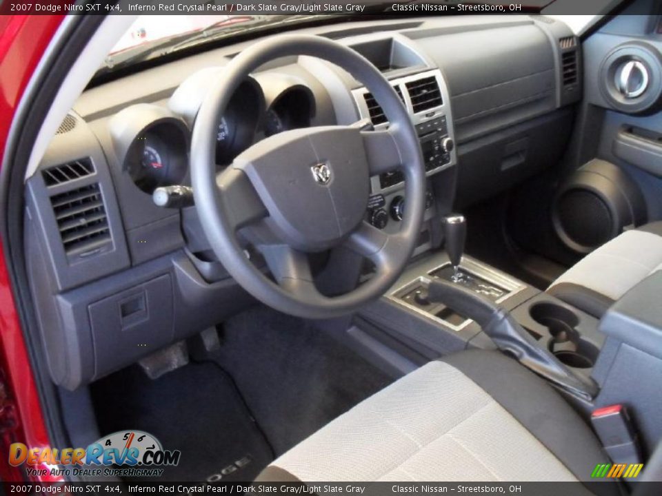 2007 Dodge Nitro SXT 4x4 Inferno Red Crystal Pearl / Dark Slate Gray/Light Slate Gray Photo #17
