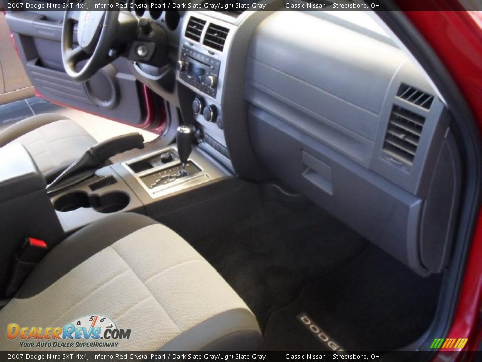 2007 Dodge Nitro SXT 4x4 Inferno Red Crystal Pearl / Dark Slate Gray/Light Slate Gray Photo #24