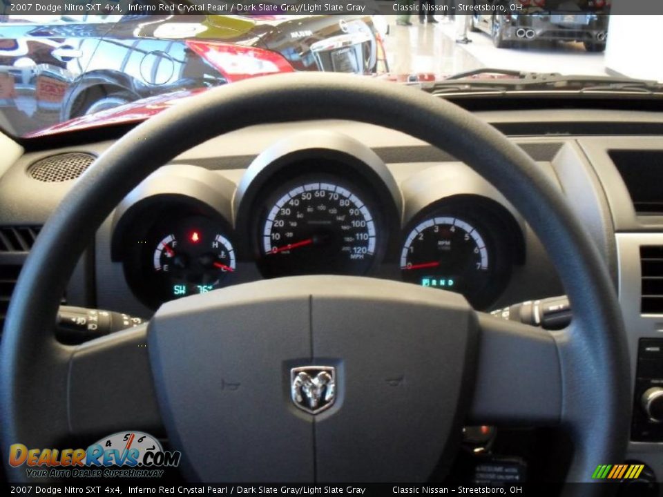 2007 Dodge Nitro SXT 4x4 Inferno Red Crystal Pearl / Dark Slate Gray/Light Slate Gray Photo #33